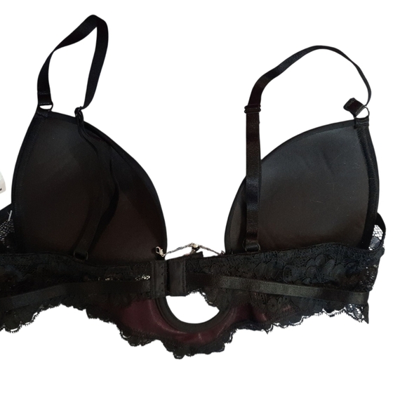 Fredericks Of Hollywood Black Lace Bra 34C - Picture 4 of 12